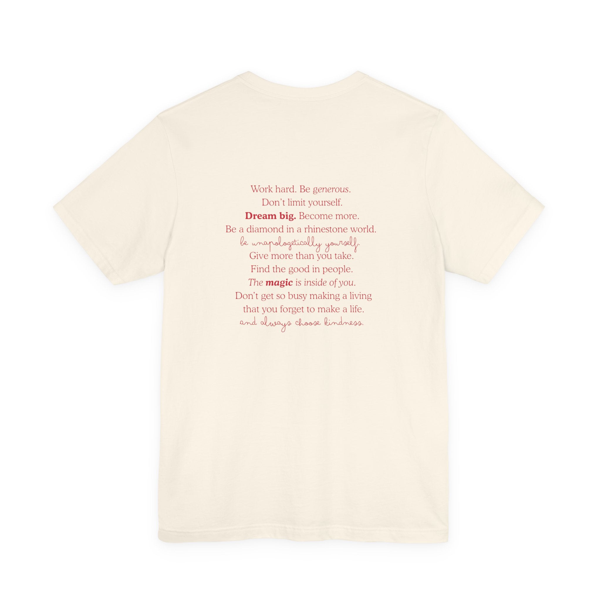 Live Like Dolly Gemstone Whimsy Quote Tee