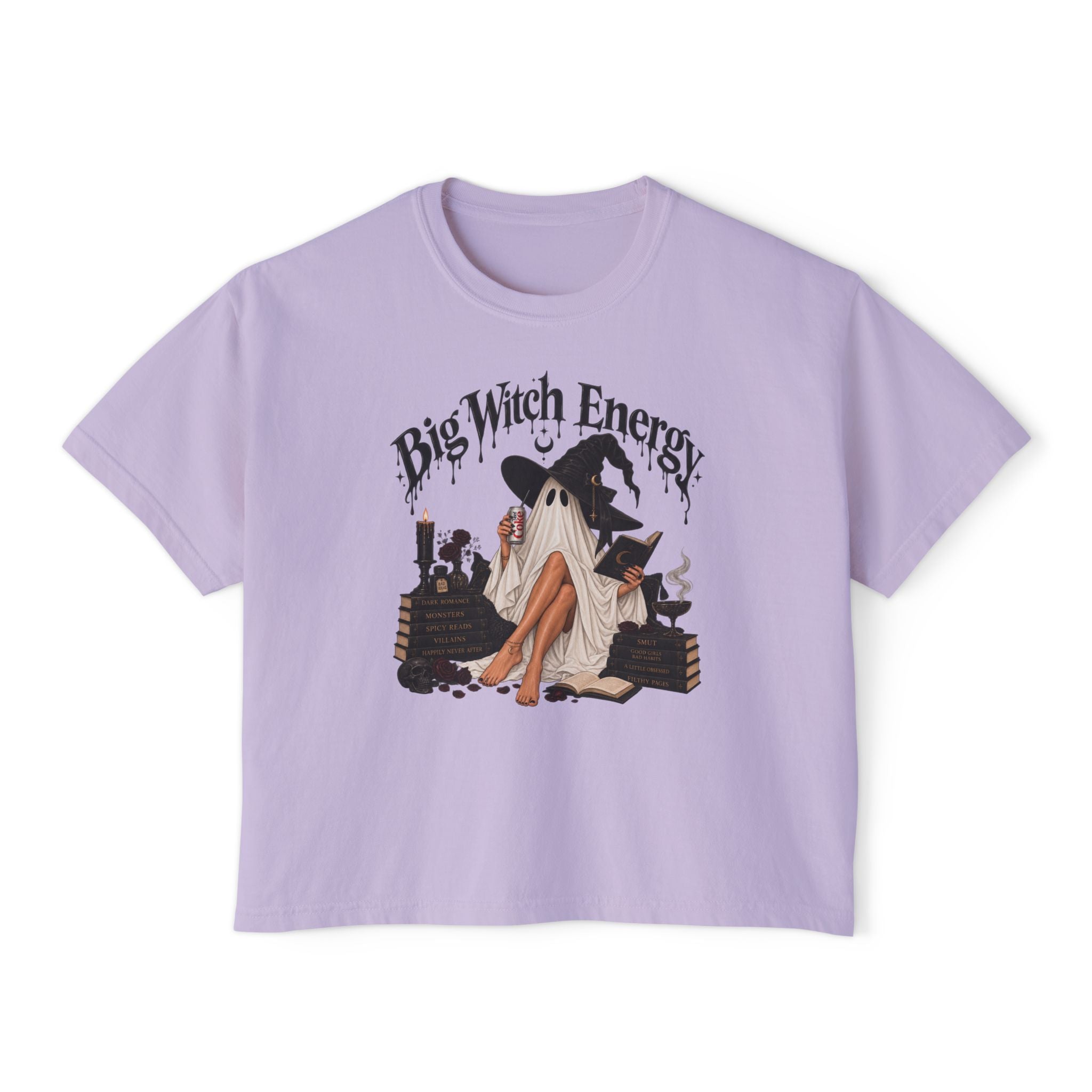 Big Witch Energy Boxy Tee — Women's Gothic Witchy Graphic T‑Shirt