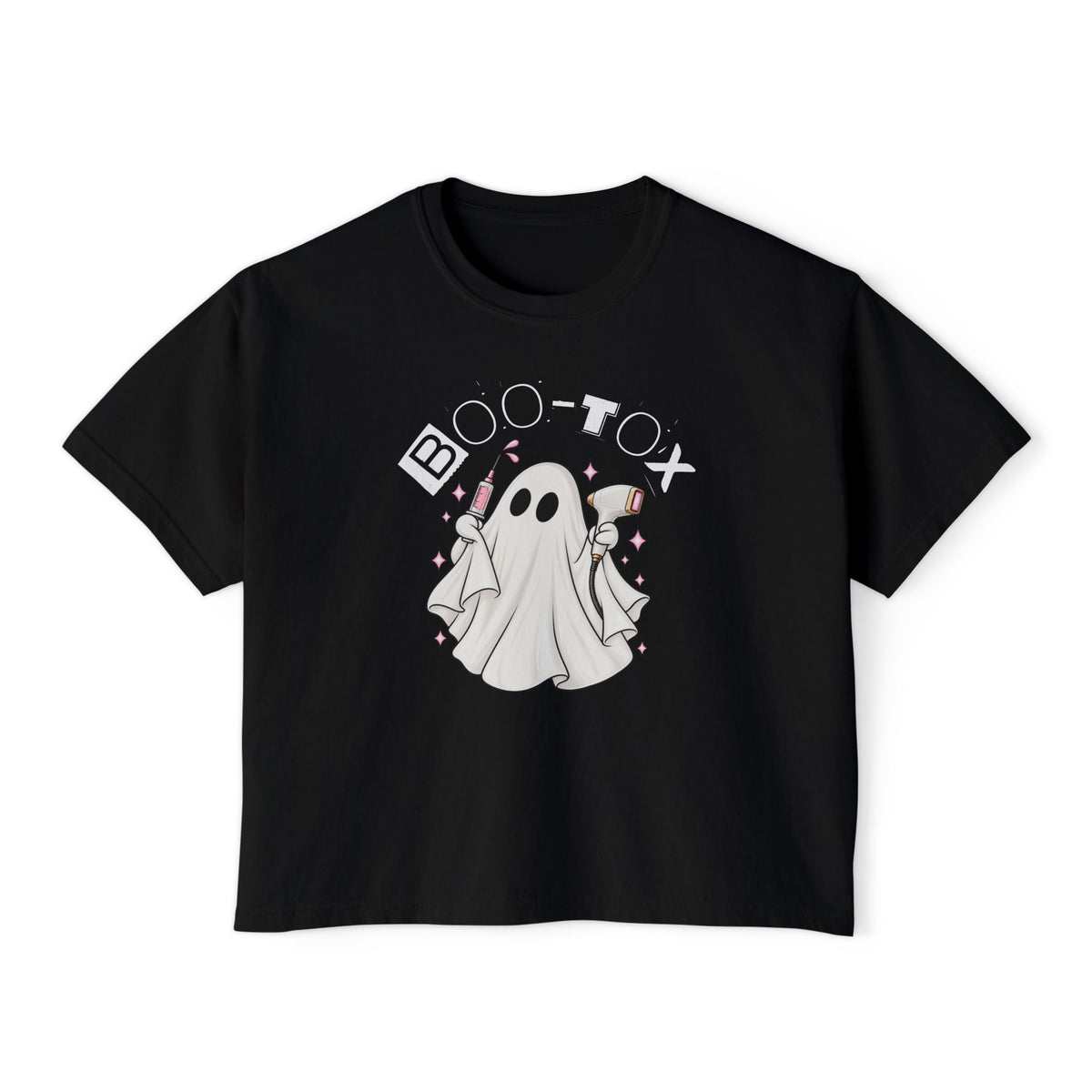 BOO-TOX GHOST CROPPED TEE | Custom MedSpa or Aesthetic Practice Halloween Tee