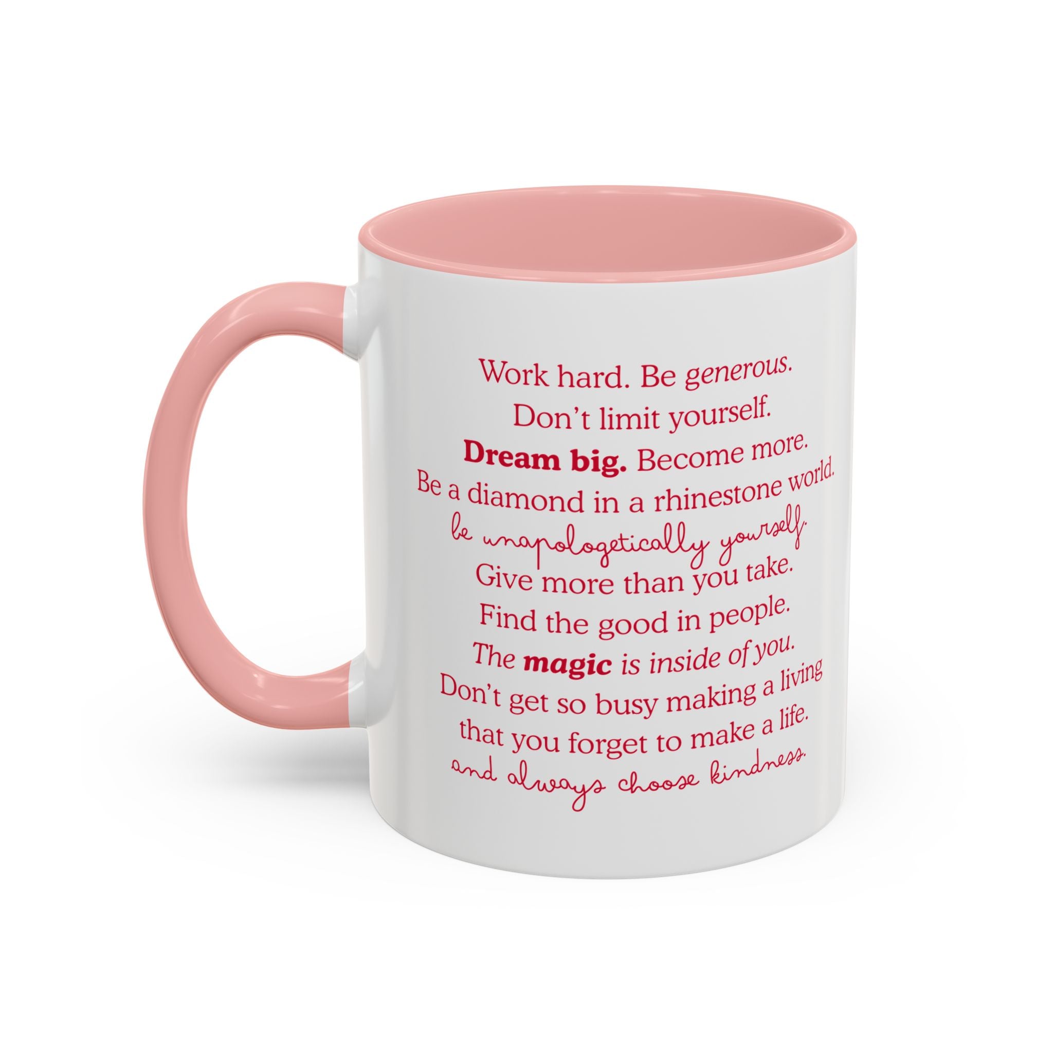 Live Like Dolly Whimsy Quote Mug