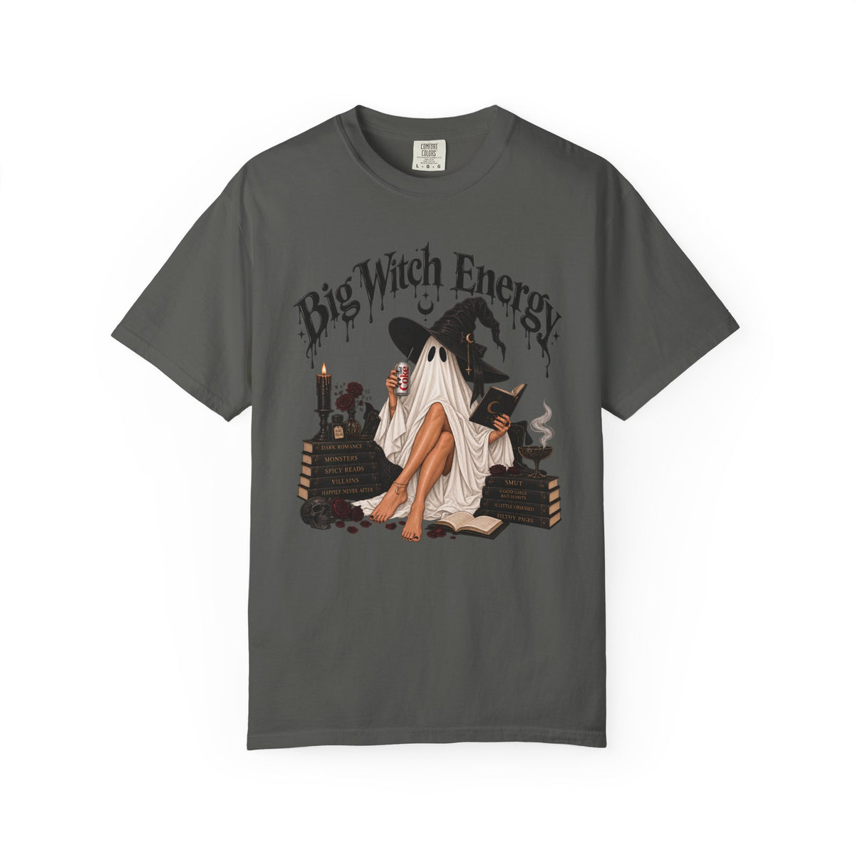 Big Witch Energy T-Shirt — Ghostly Witch Vibes Halloween Tee