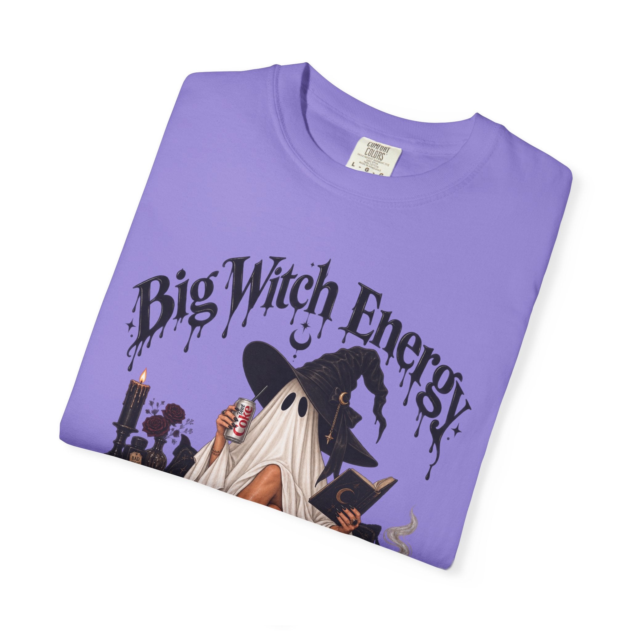 Big Witch Energy T-Shirt — Ghostly Witch Vibes Halloween Tee