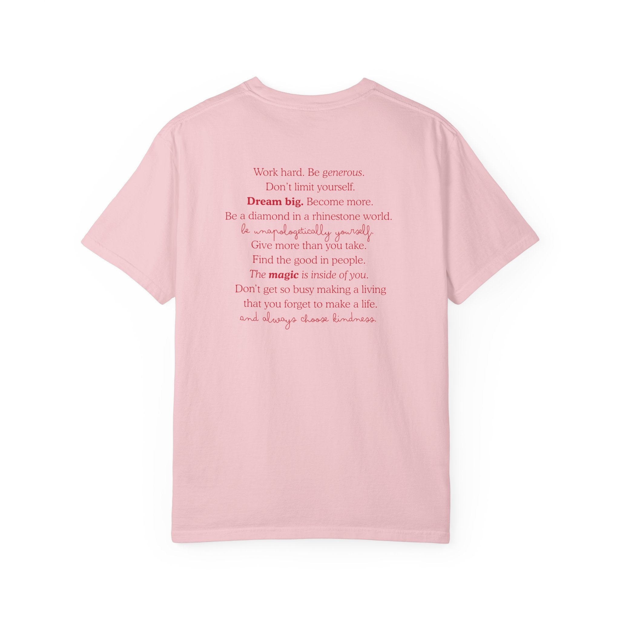 Live Like Dolly Gemstone Whimsy Quote Tee
