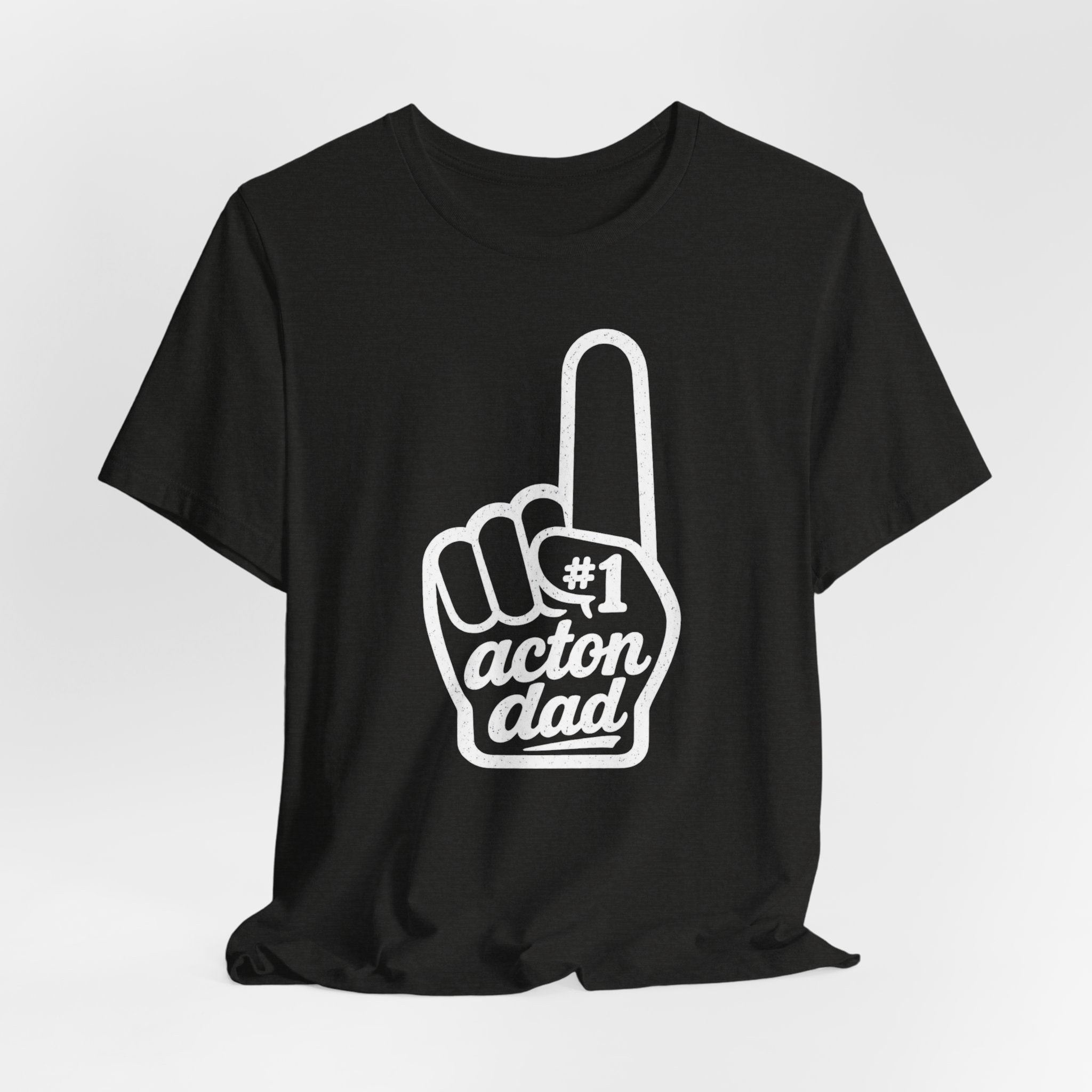 Graphic Tee — Subtle Rhinestone Middle Finger Design