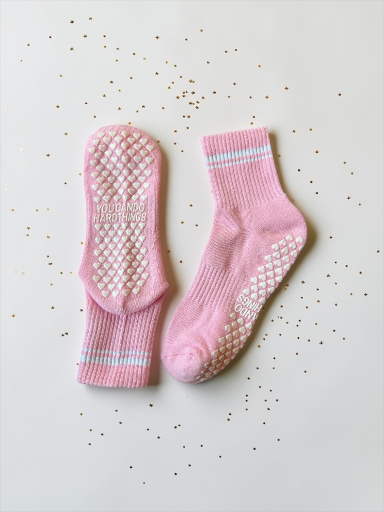 You Can Do Hard Things
Pink Grip Sockš
