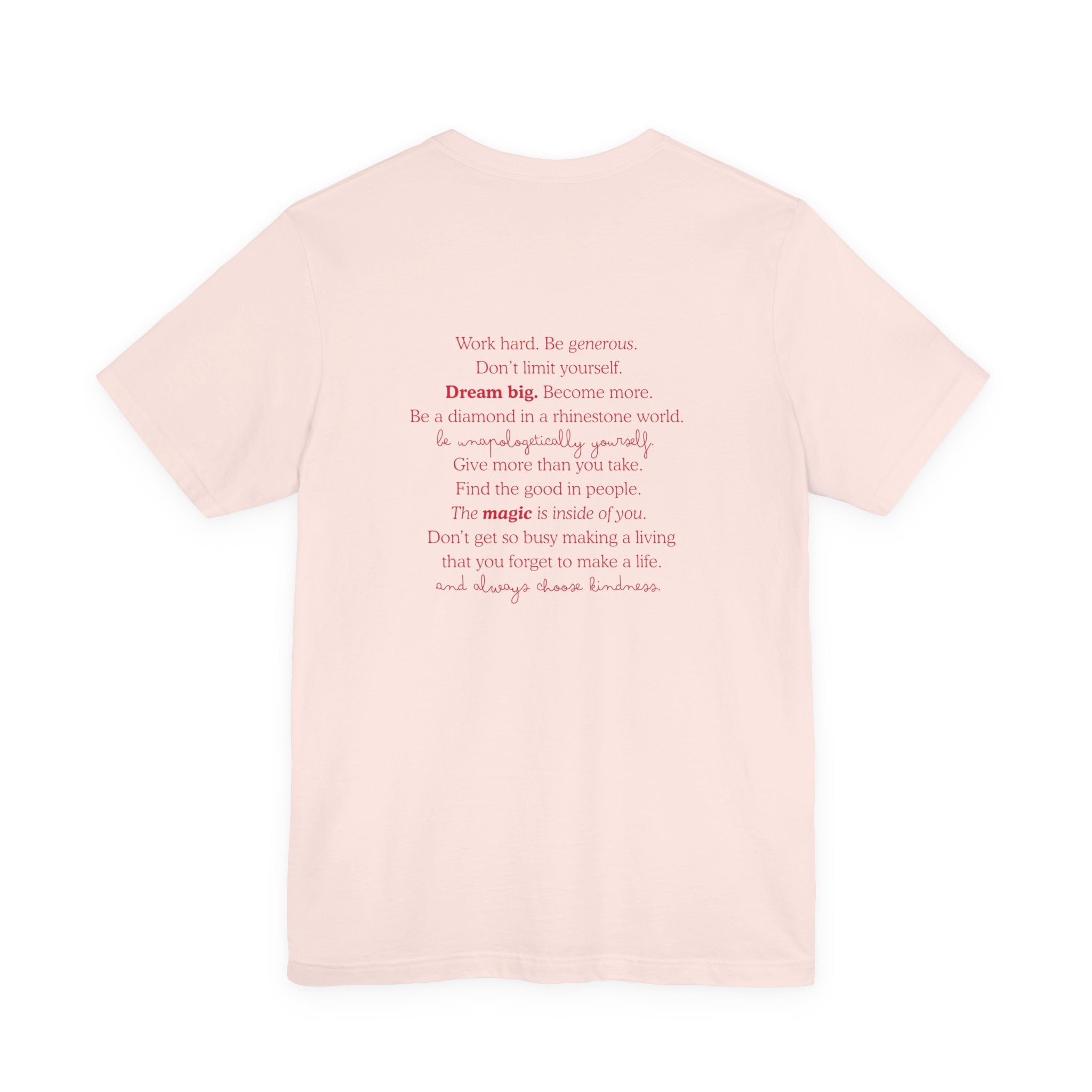 Live Like Dolly Gemstone Whimsy Quote Tee