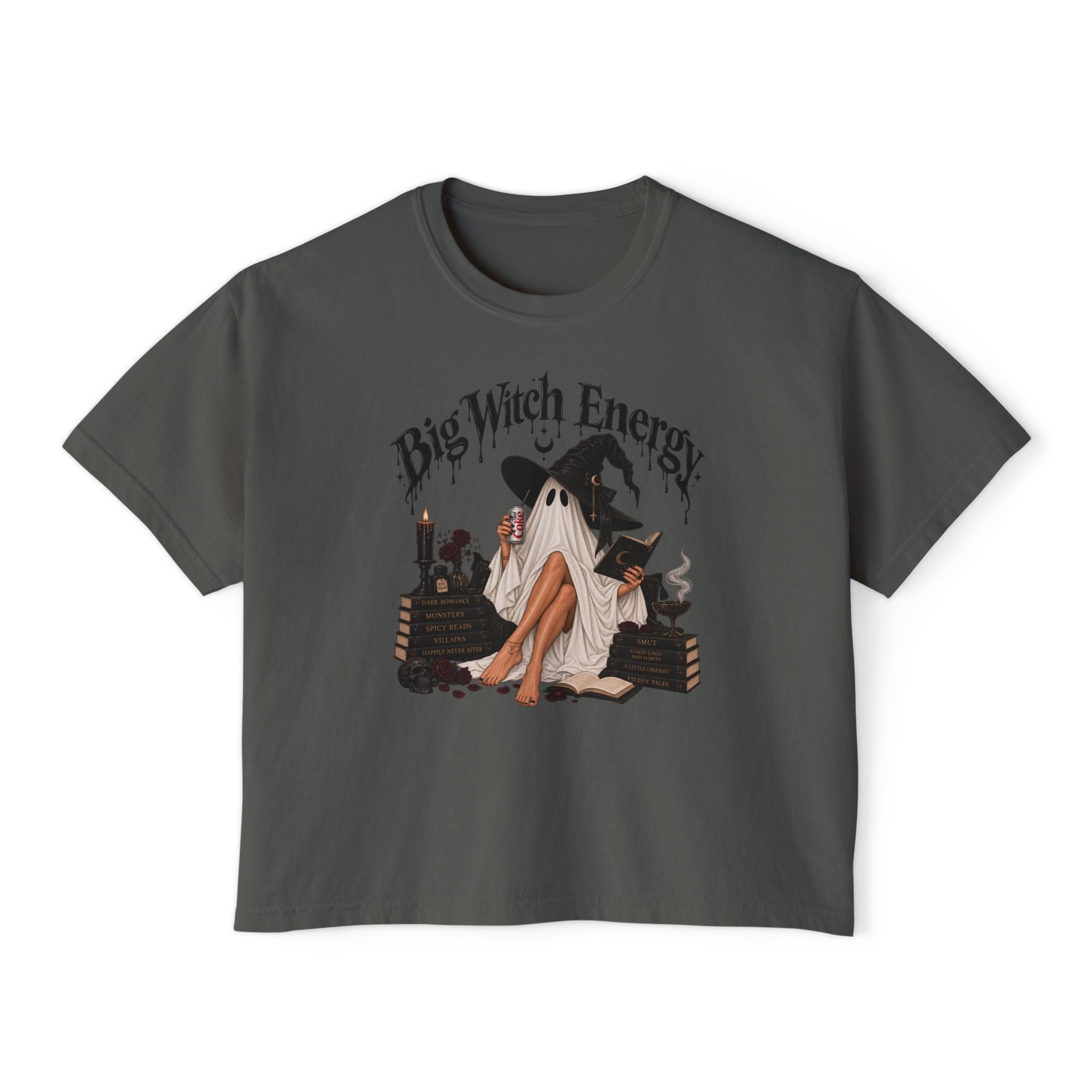 Big Witch Energy Boxy Tee — Women's Gothic Witchy Graphic T‑Shirt