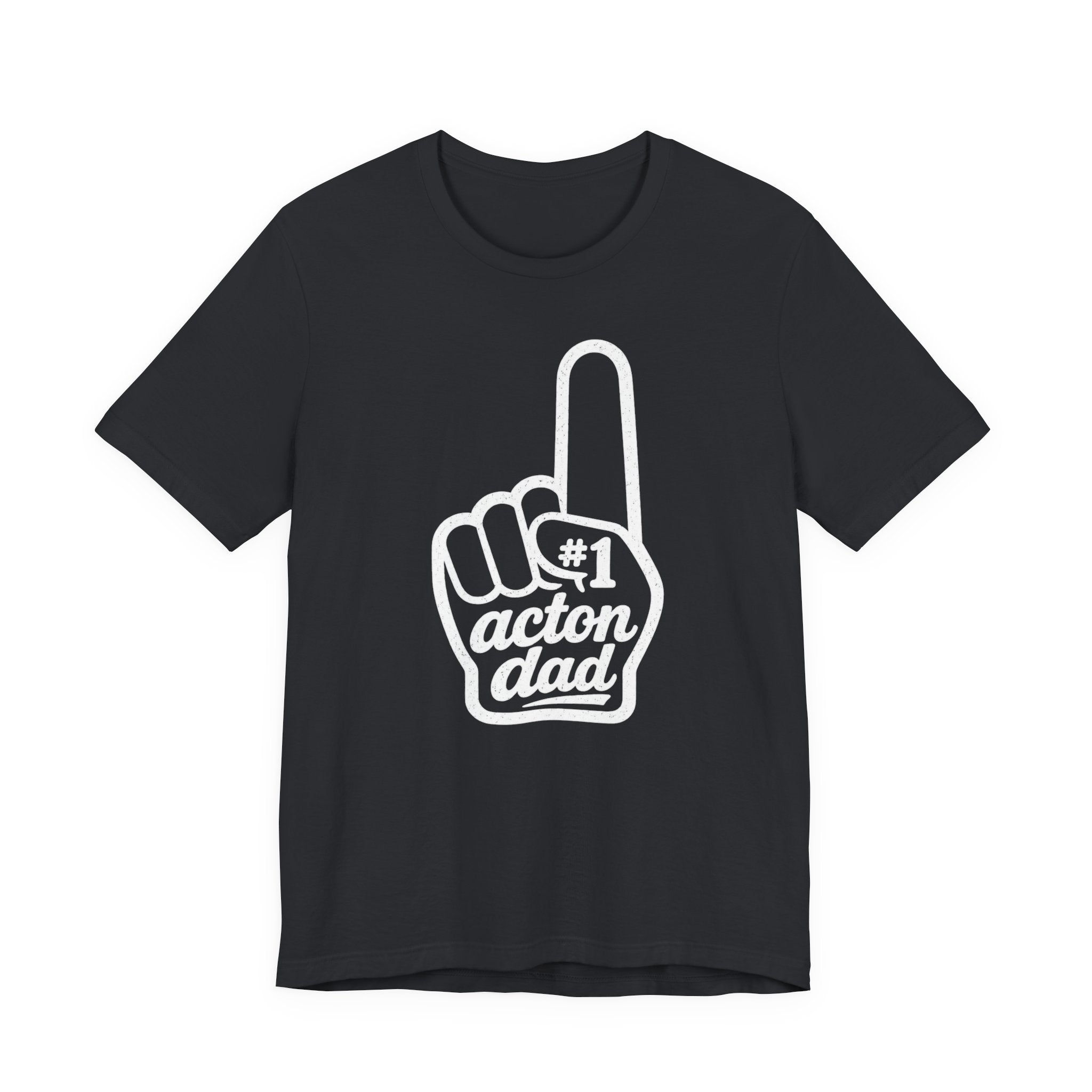 Graphic Tee — Subtle Rhinestone Middle Finger Design