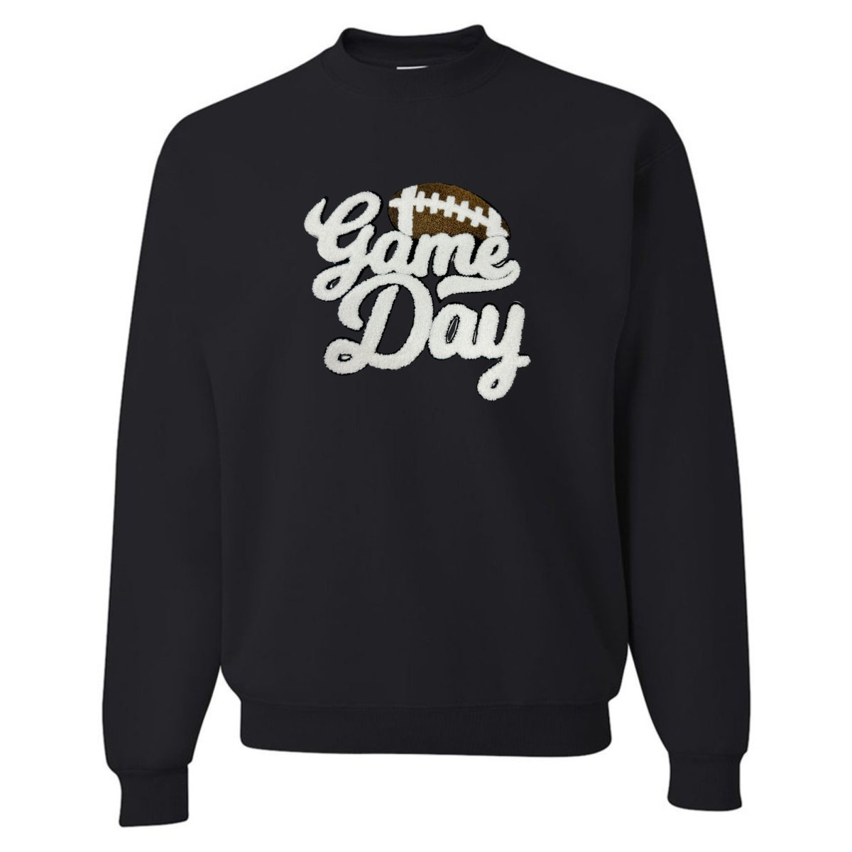 Football 'Gameday' Letter Patch Crewneck Sweatshirt