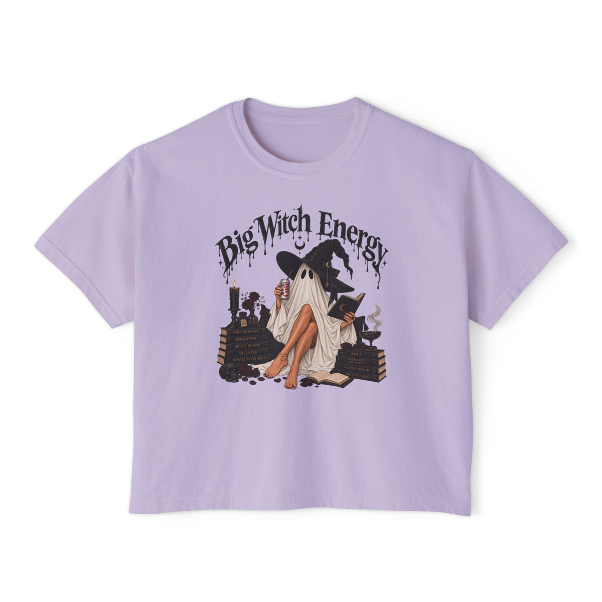 Big Witch Energy Boxy Tee — Women's Gothic Witchy Graphic T‑Shirt