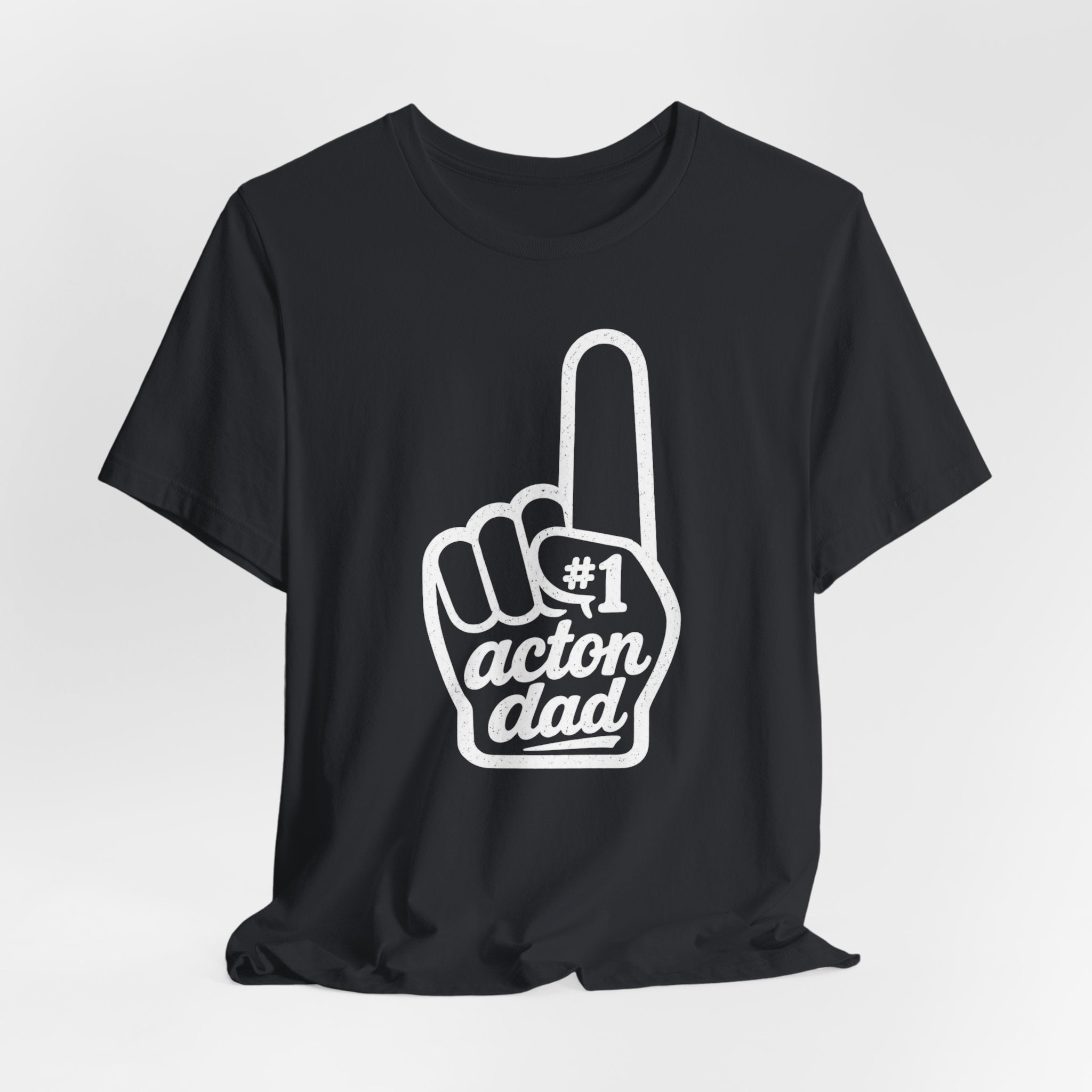 Graphic Tee — Subtle Rhinestone Middle Finger Design