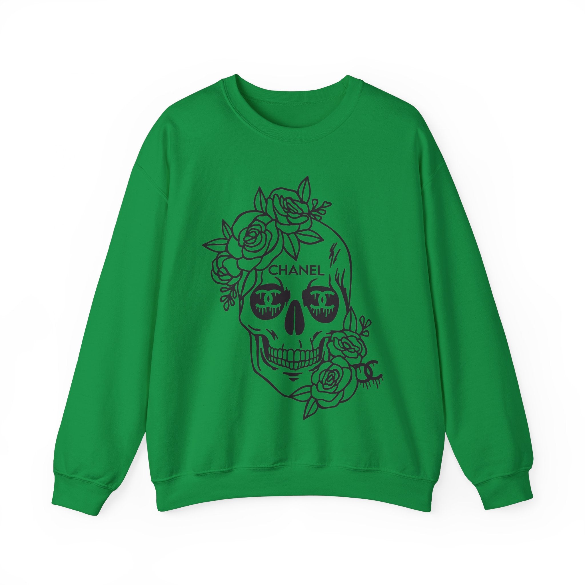 Designer Skull Crewneck Sweatshirt