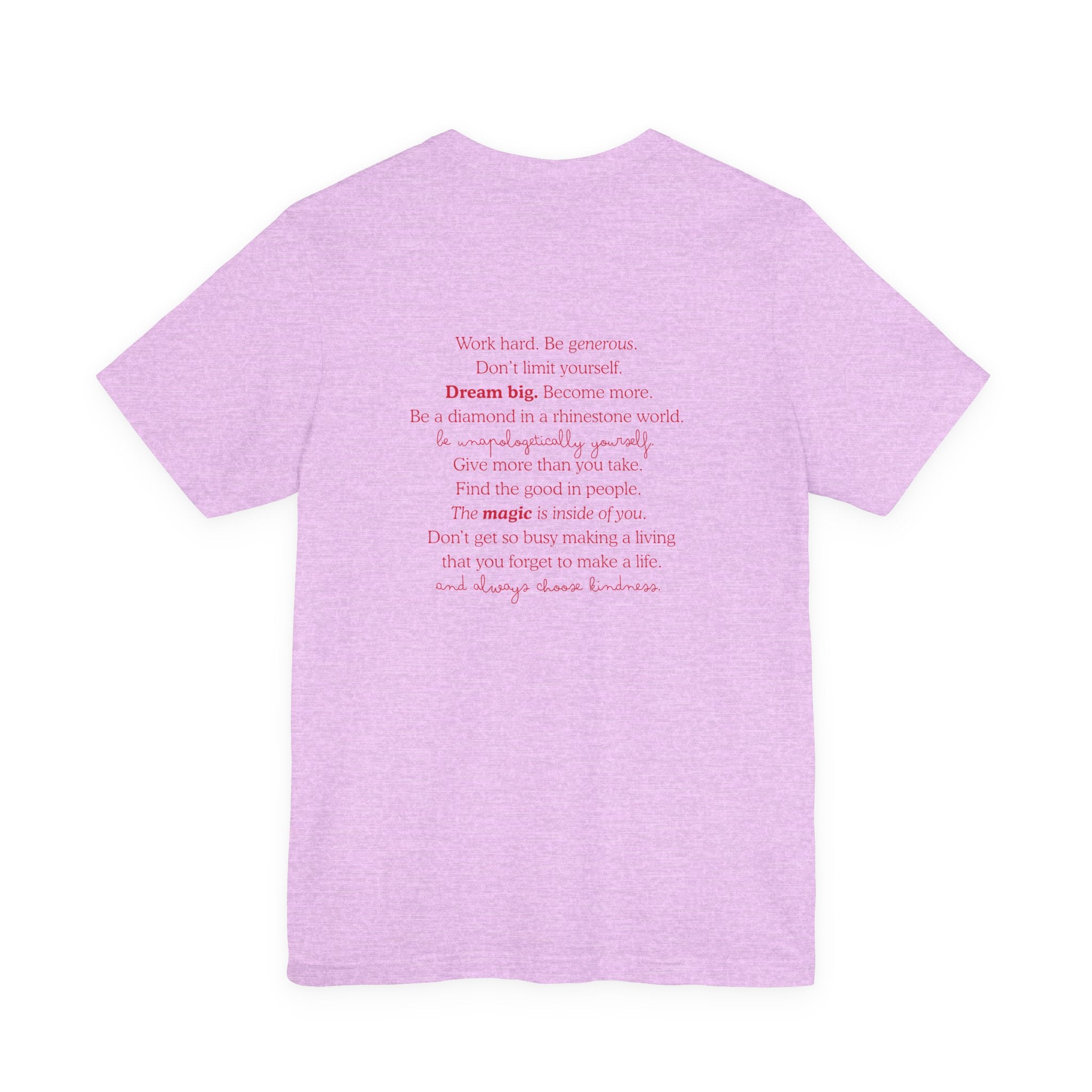 Live Like Dolly Gemstone Whimsy Quote Tee