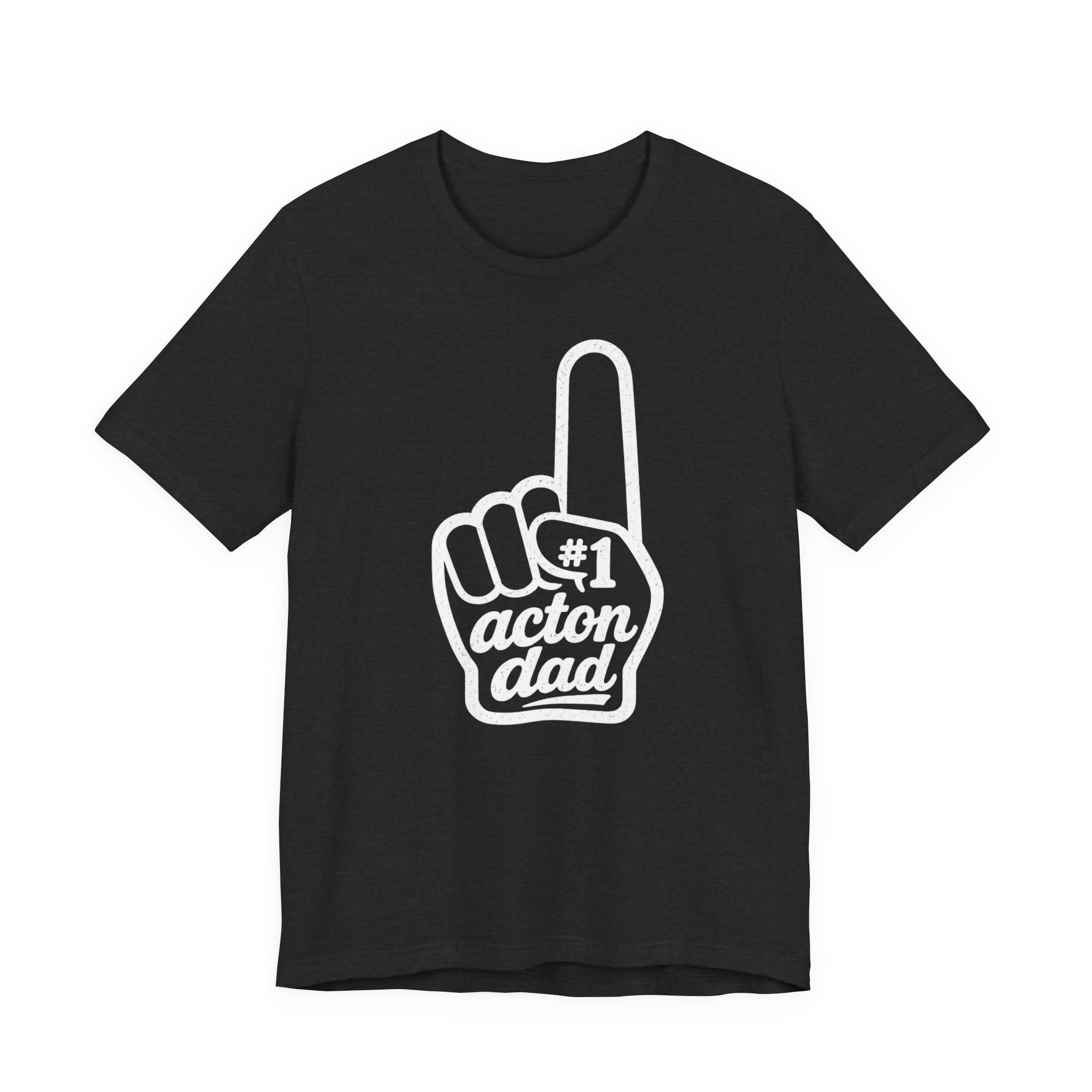Graphic Tee — Subtle Rhinestone Middle Finger Design