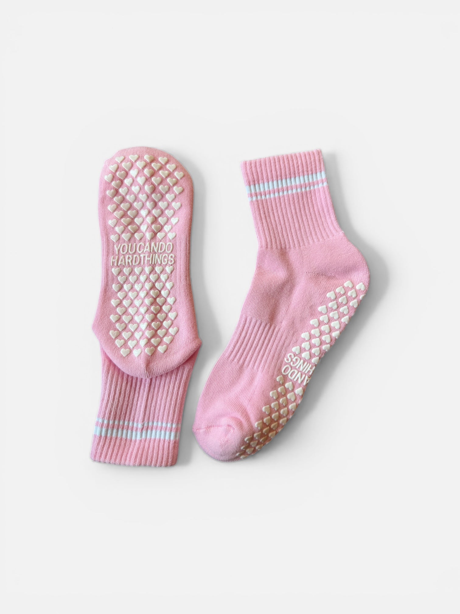 You Can Do Hard Things
Pink Grip Sock💕