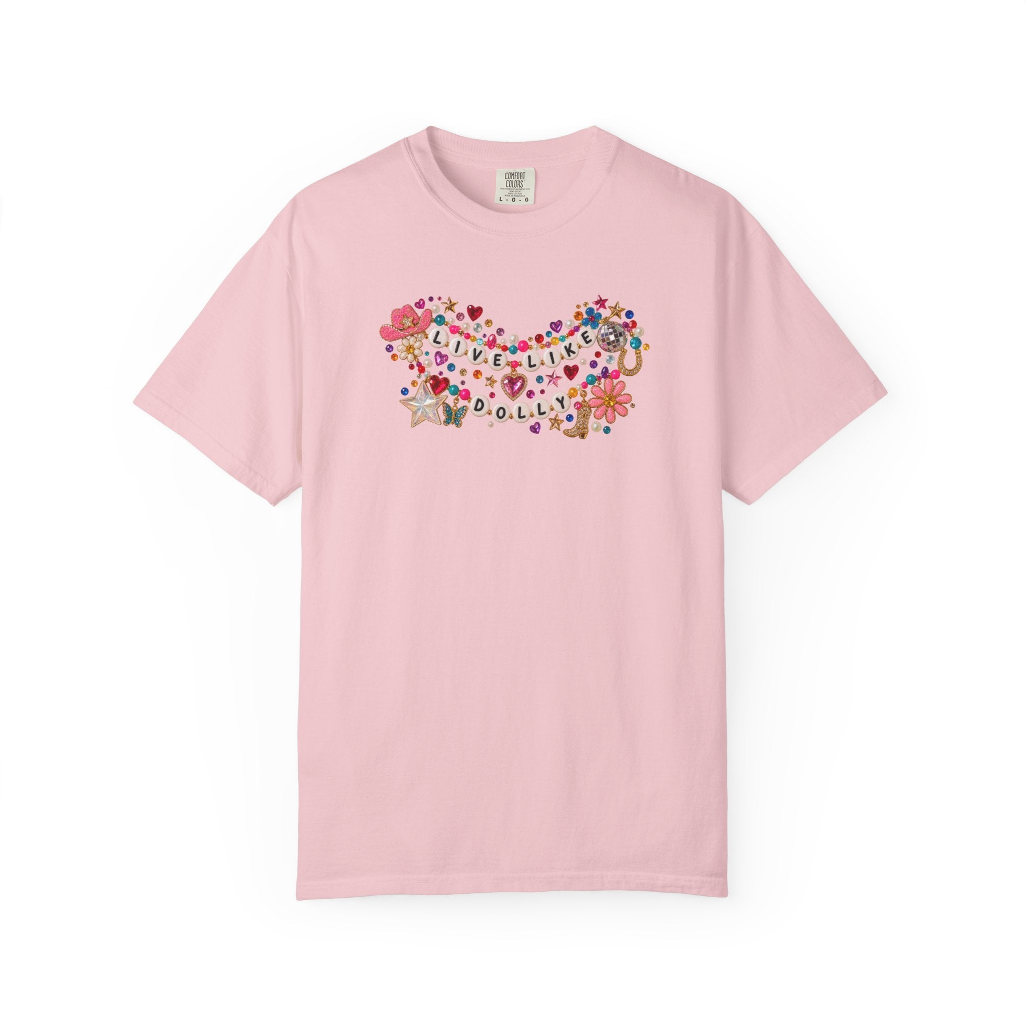 Live Like Dolly Gemstone Whimsy Quote Tee