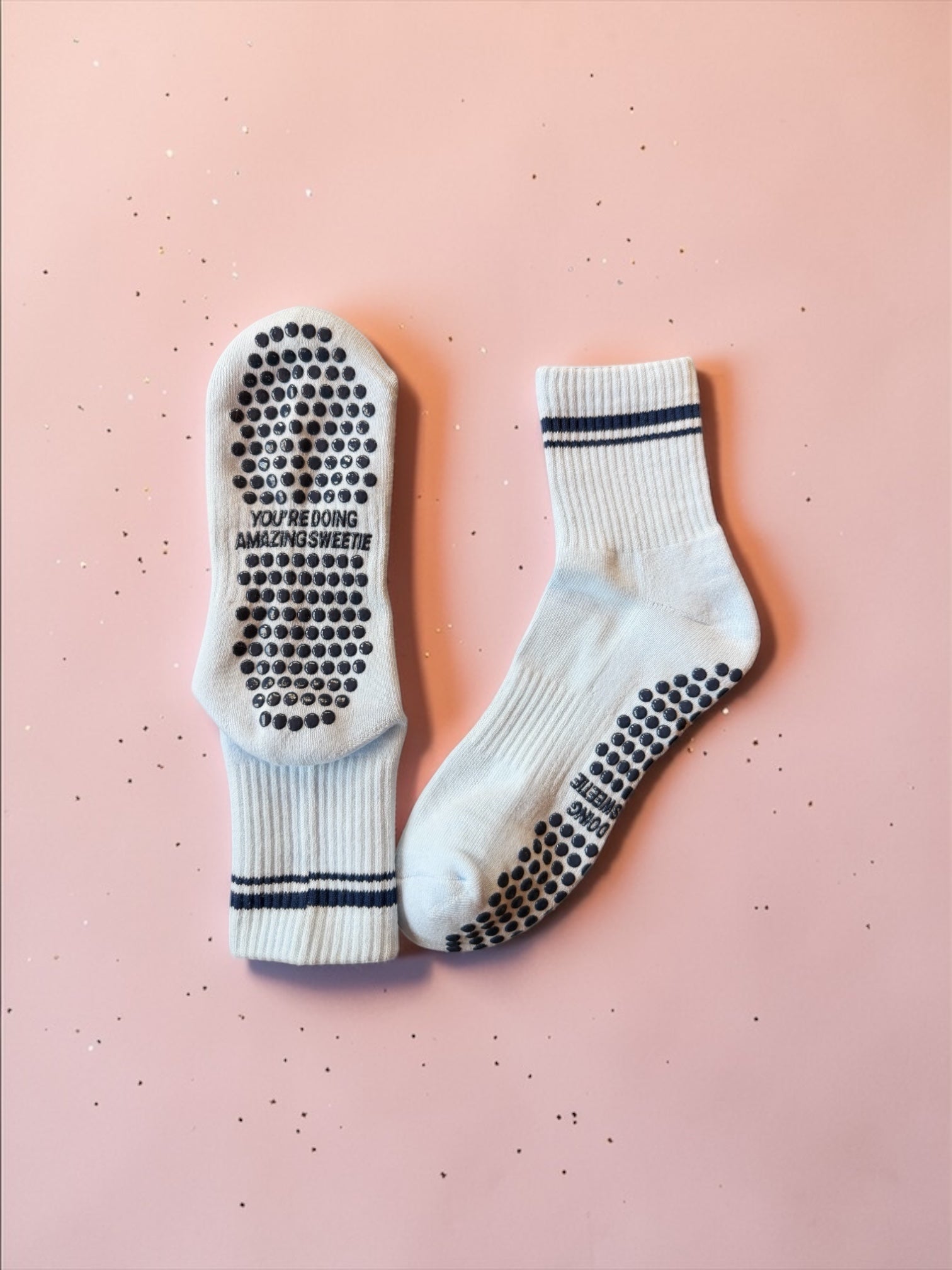 You’re Doing Amazing Sweetie Grip Sock💙