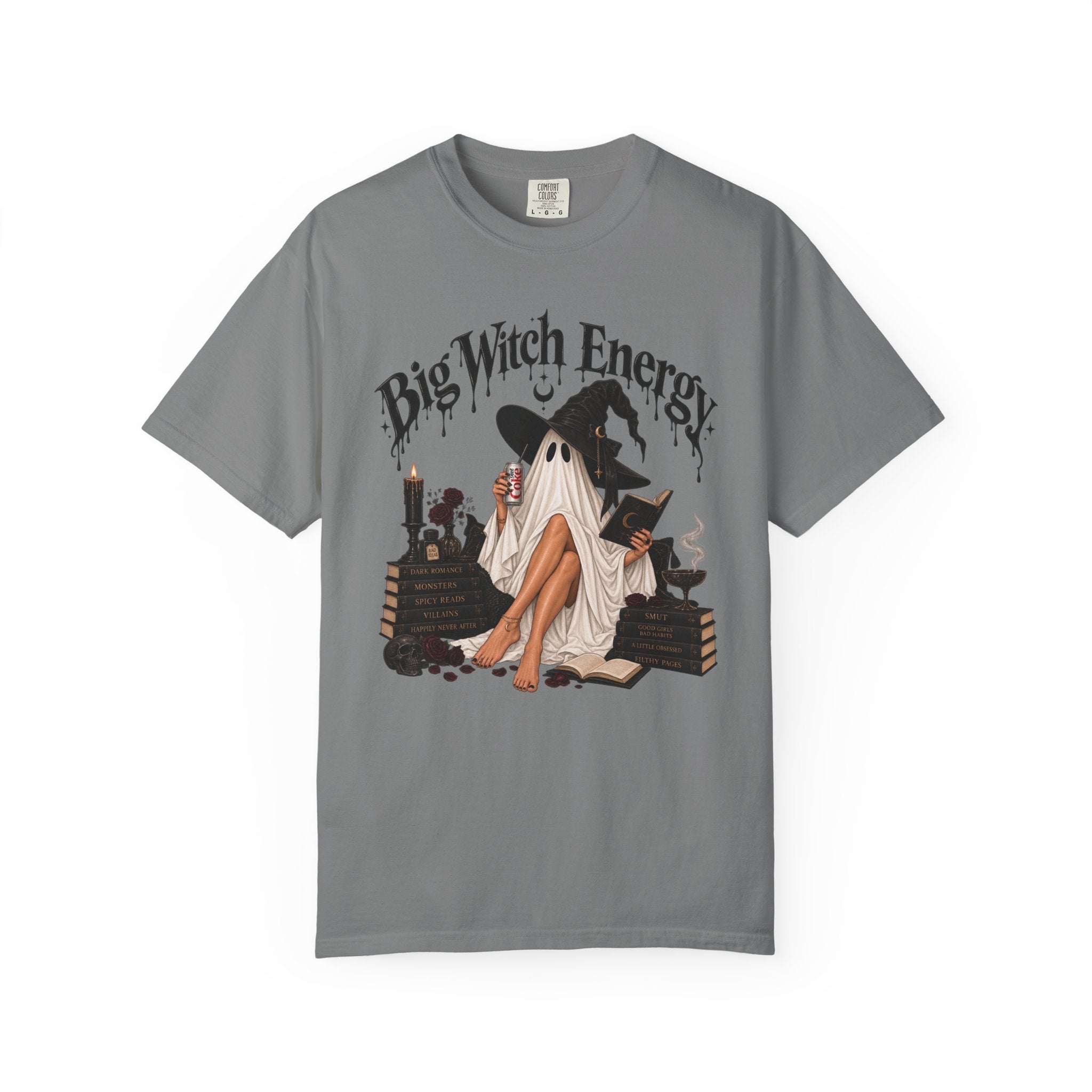Big Witch Energy T-Shirt — Ghostly Witch Vibes Halloween Tee