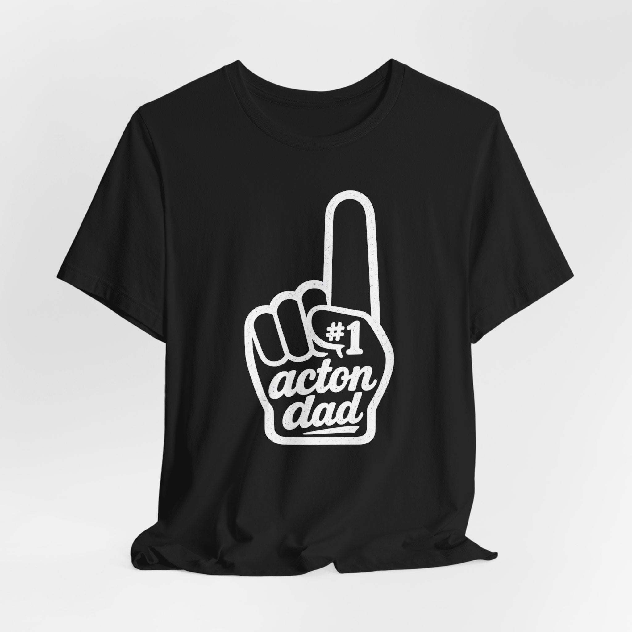 Graphic Tee — Subtle Rhinestone Middle Finger Design