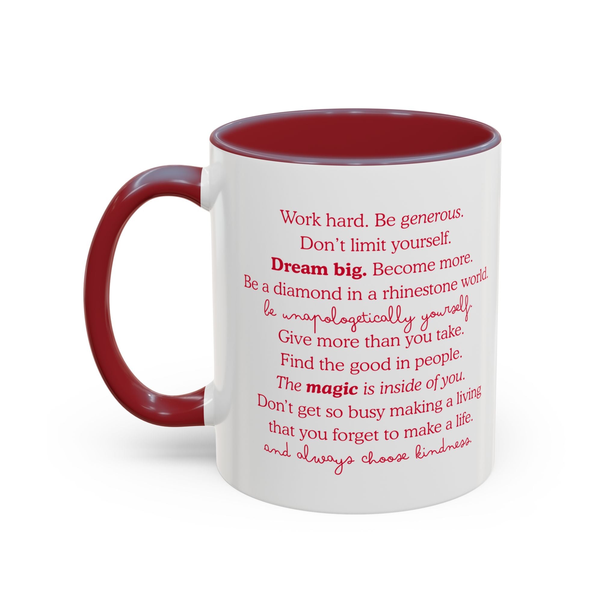Live Like Dolly Whimsy Quote Mug