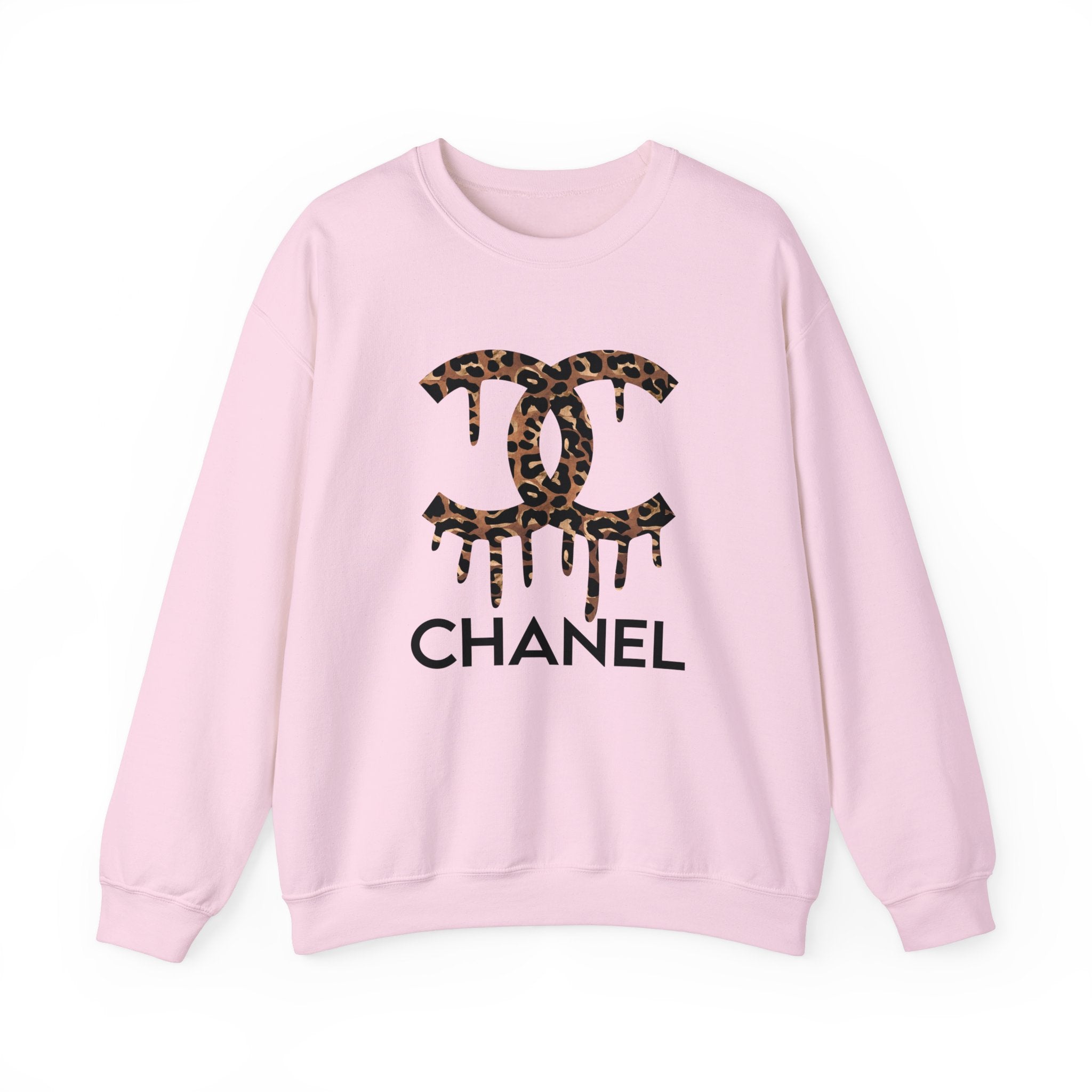 Designer Inspired Leopard Drip Sweatshirt