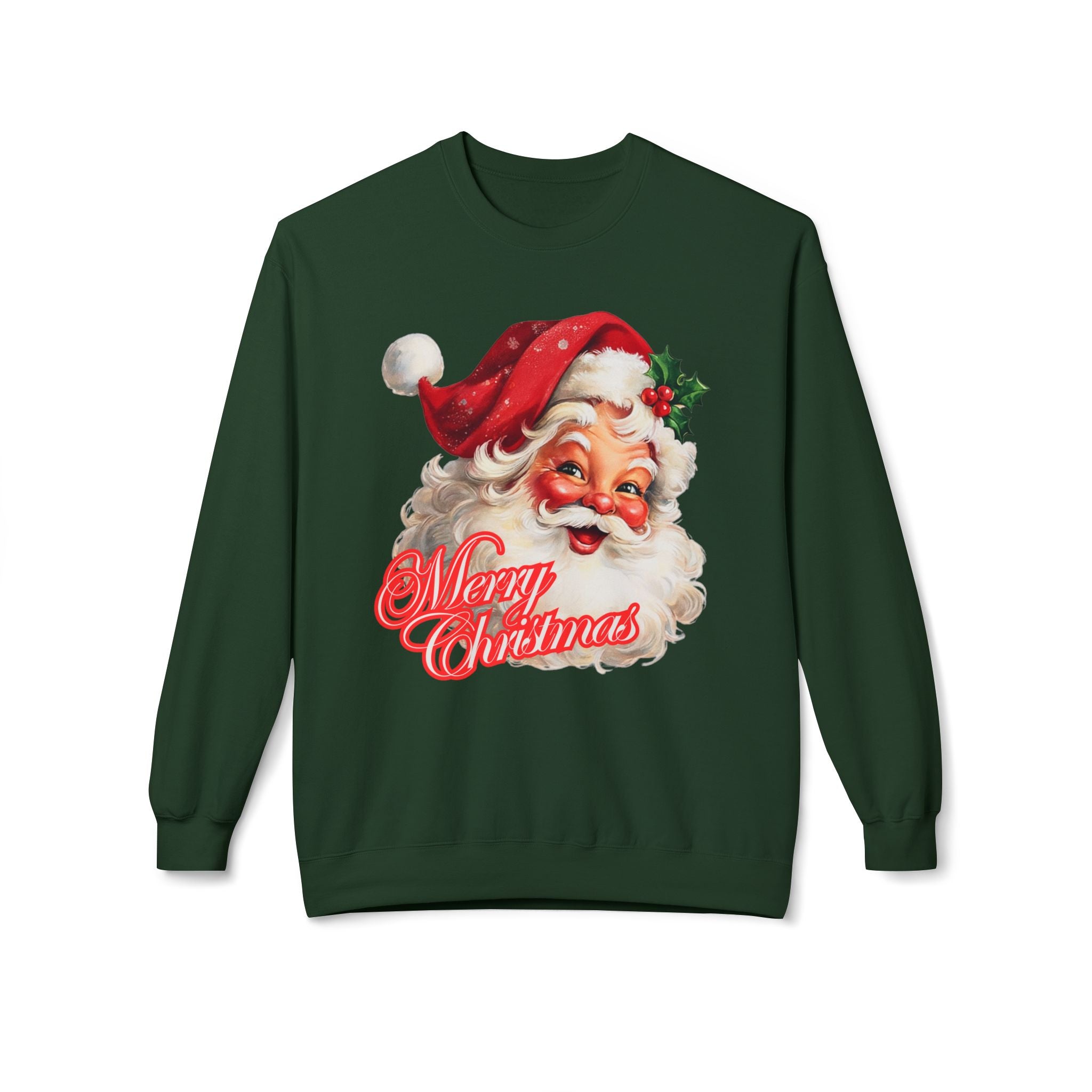 Vintage Santa | Merry Christmas Ya Filthy Animal Crewneck Sweatshirt