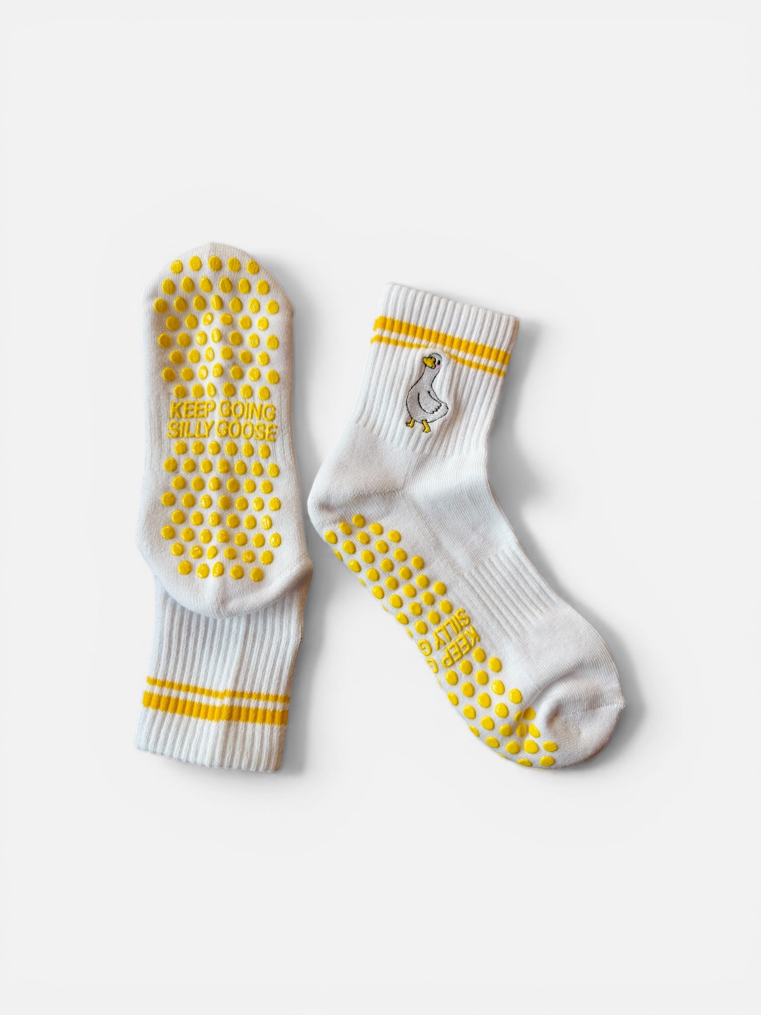 Keep Going Silly Goose Grip Sock