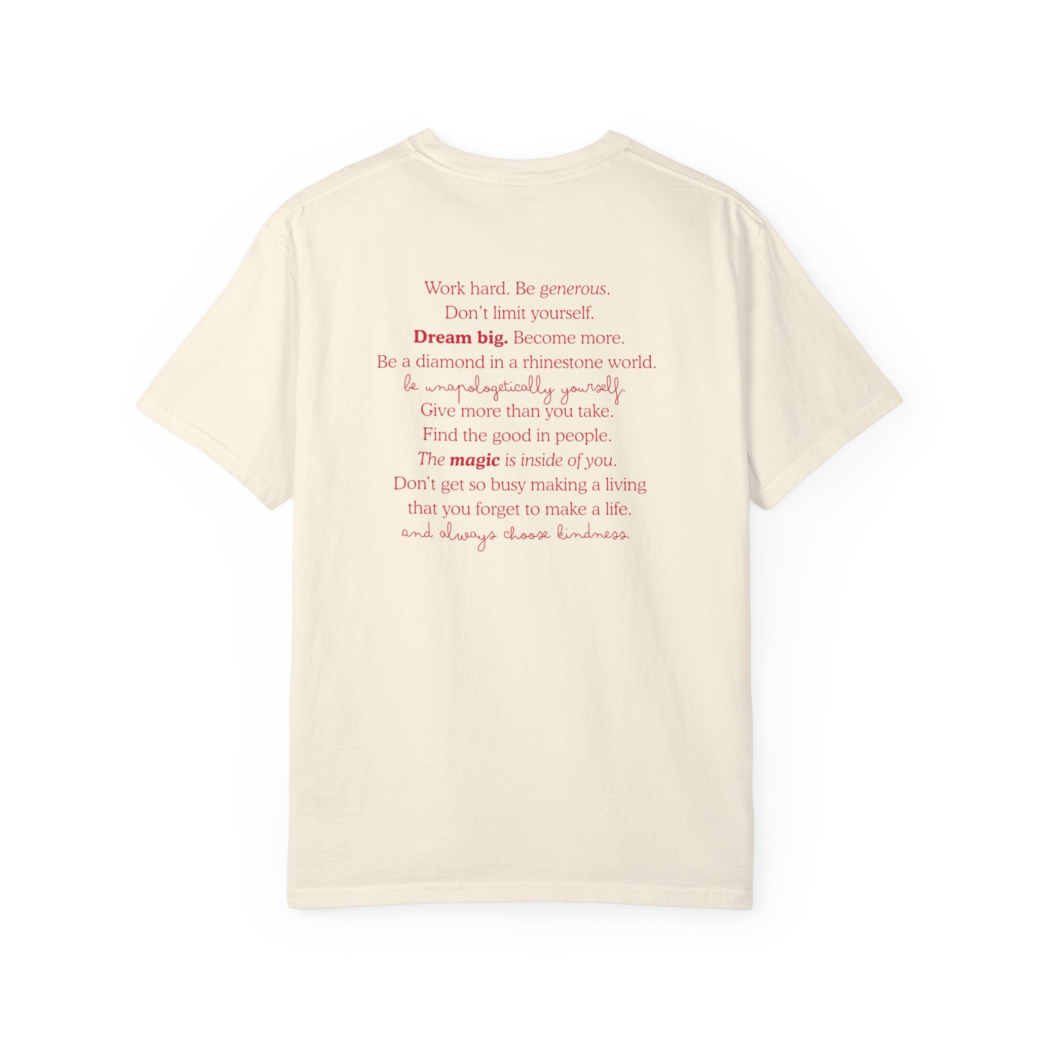 Live Like Dolly Gemstone Whimsy Quote Tee