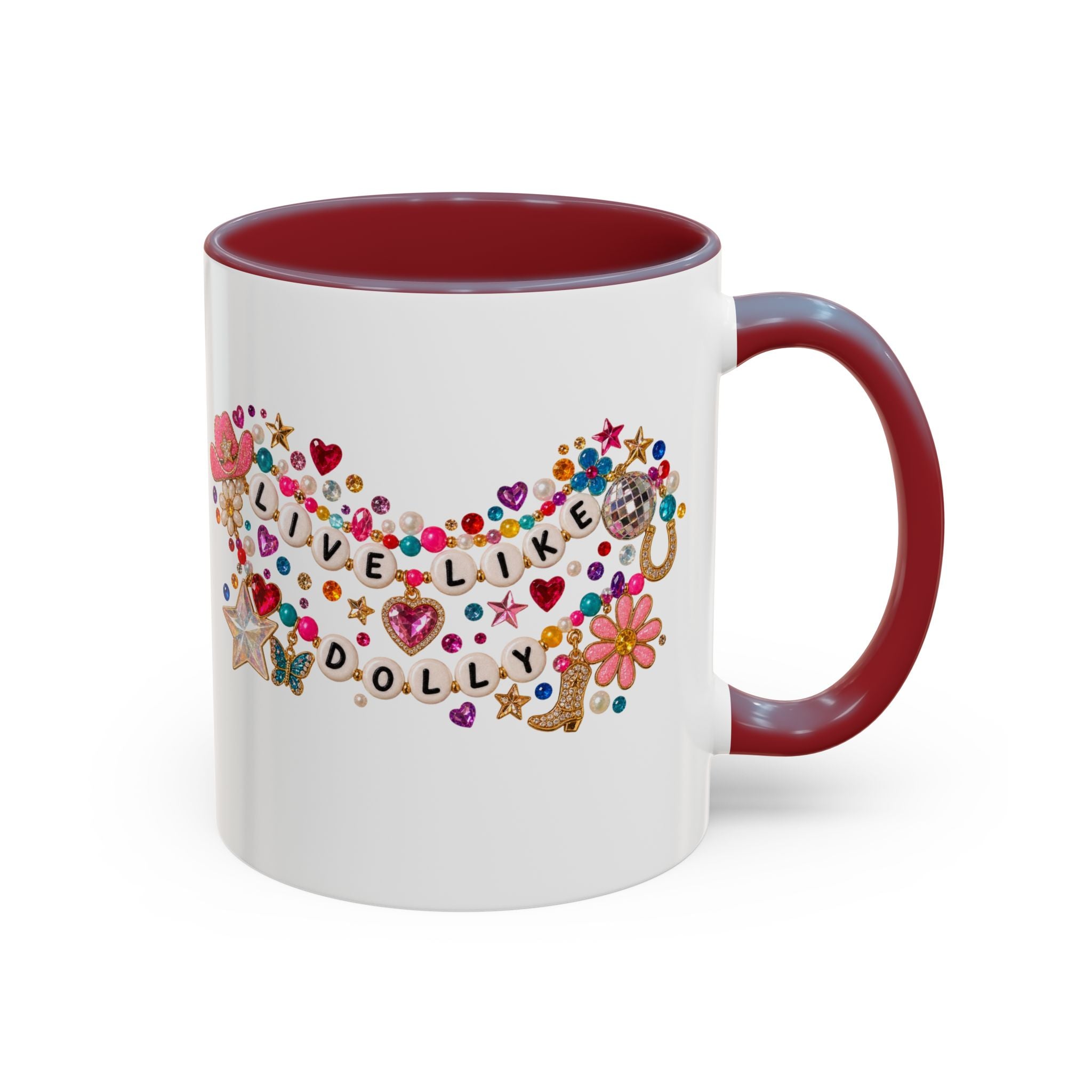 Live Like Dolly Whimsy Quote Mug