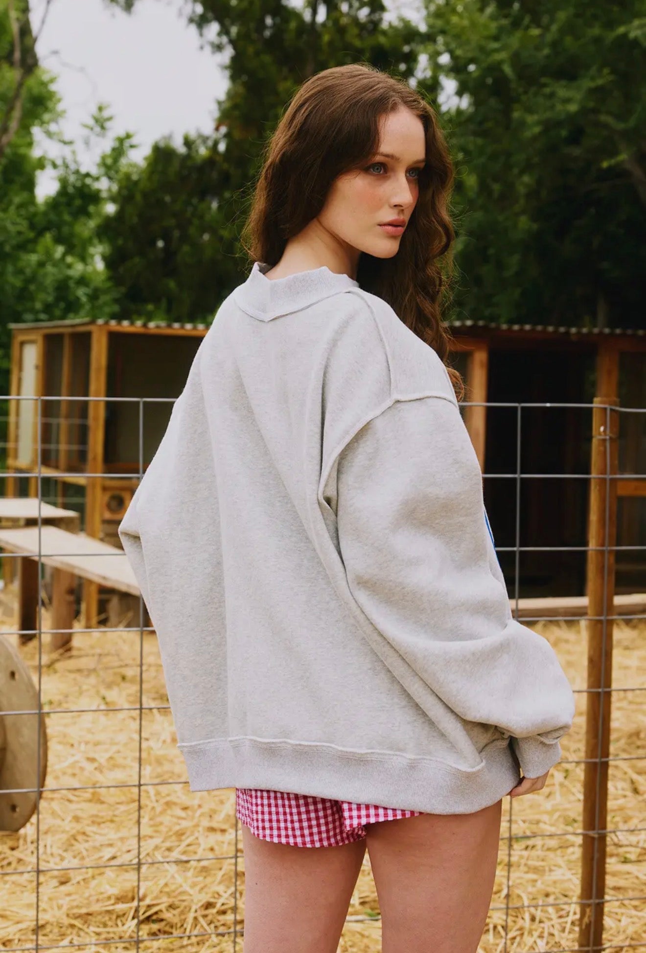 Preorder |  Reversible Mockneck Sweatshirt in Grey