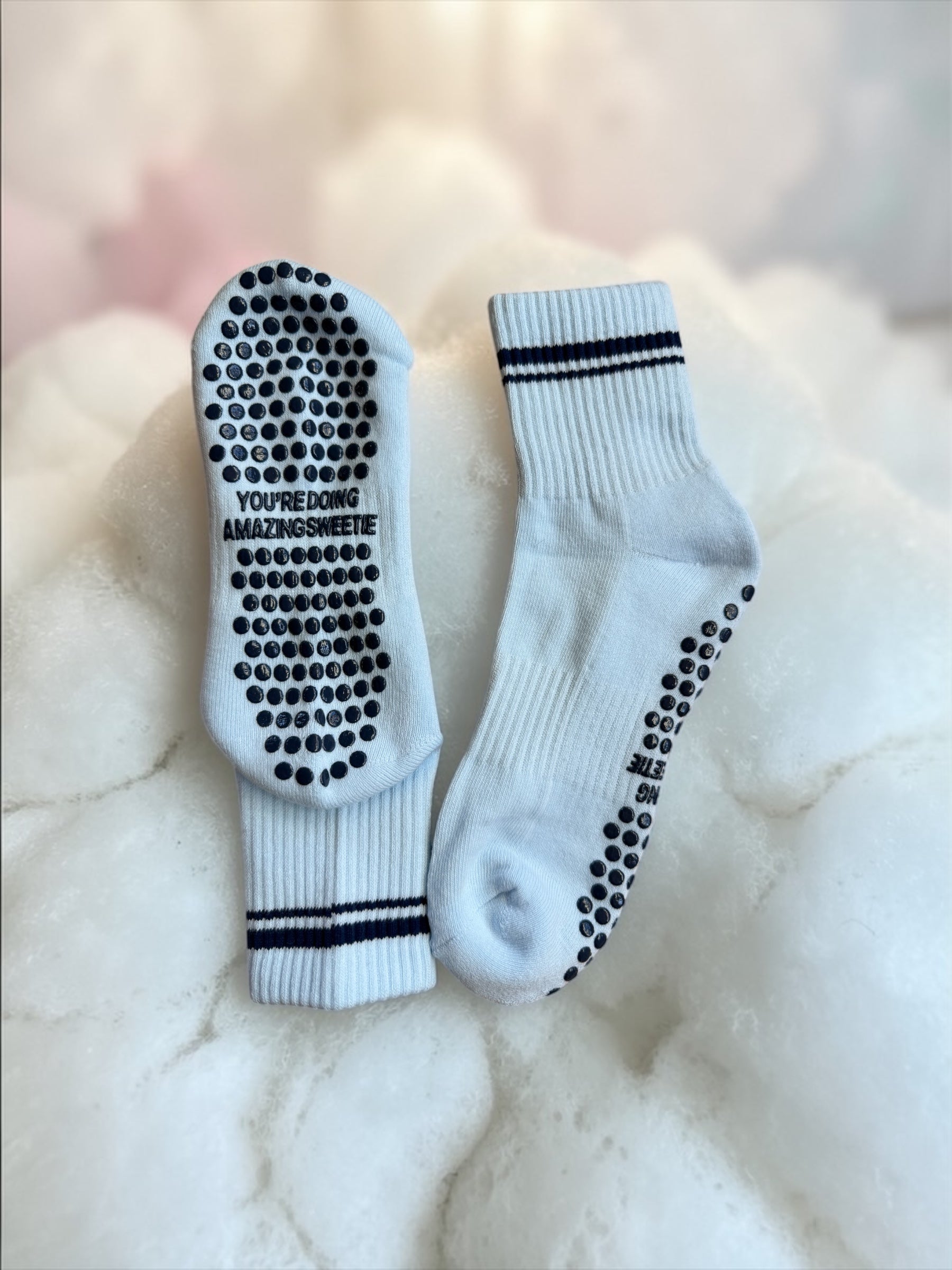 You’re Doing Amazing Sweetie Grip Sock💙